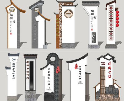 渝北美丽乡村标识标牌有哪些分类？